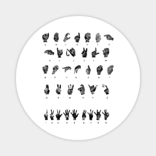 Sign Language Alphabet Magnet